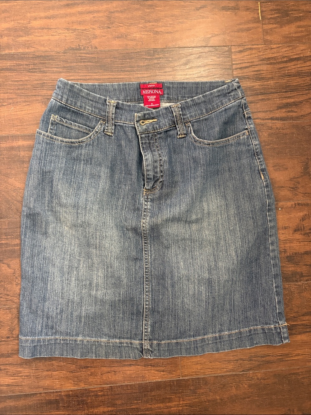 Merona Light Blue Denim Mini Skirt